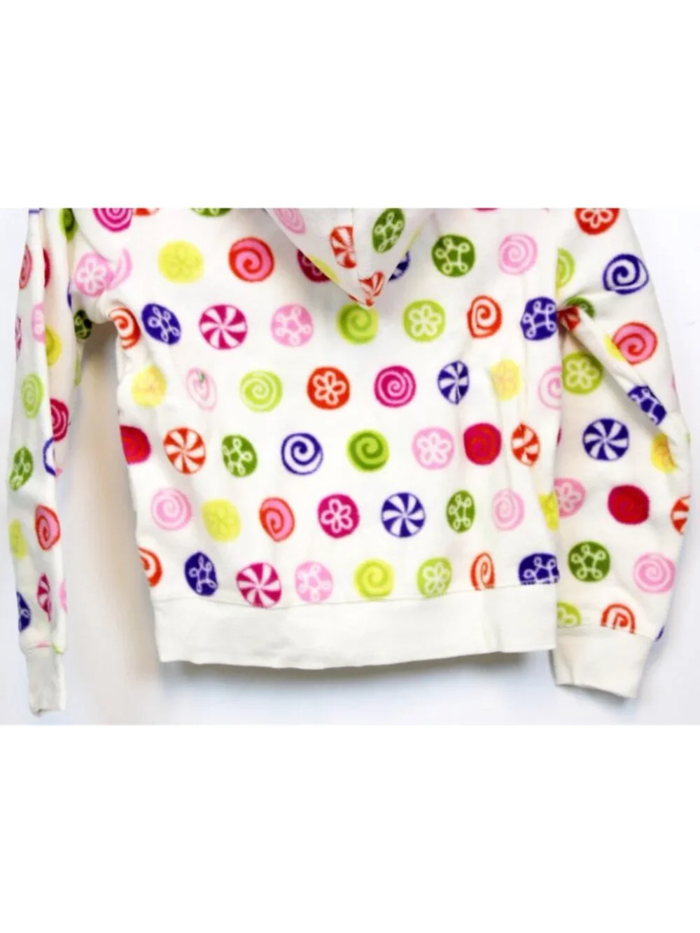 2008 Gybmoree Candy Shoppe Shop Fleece Hoodie Zip up sz 9 Bonbon Sweet NEW Pocke